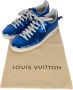 Louis Vuitton Vintage Pre-owned Leather sneakers Blue Dames - Thumbnail 6