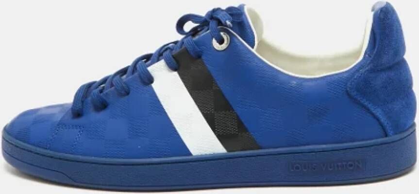 Louis Vuitton Vintage Pre-owned Leather sneakers Blue Heren