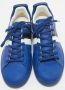 Louis Vuitton Vintage Pre-owned Leather sneakers Blue Heren - Thumbnail 3