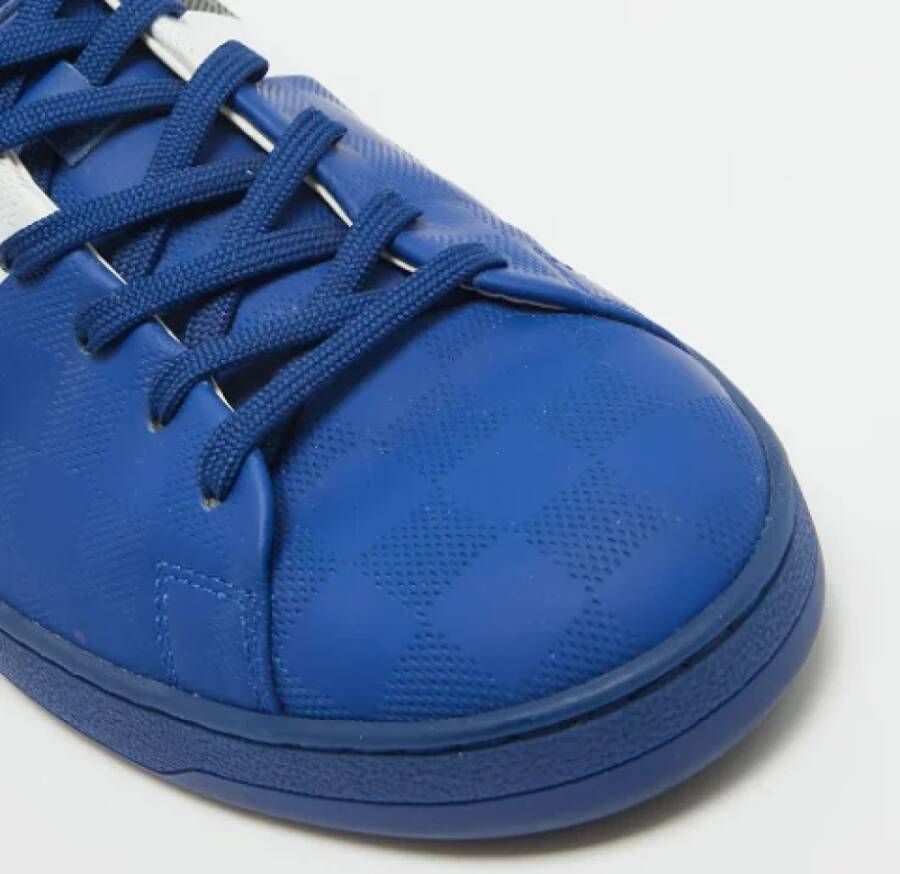 Louis Vuitton Vintage Pre-owned Leather sneakers Blue Heren