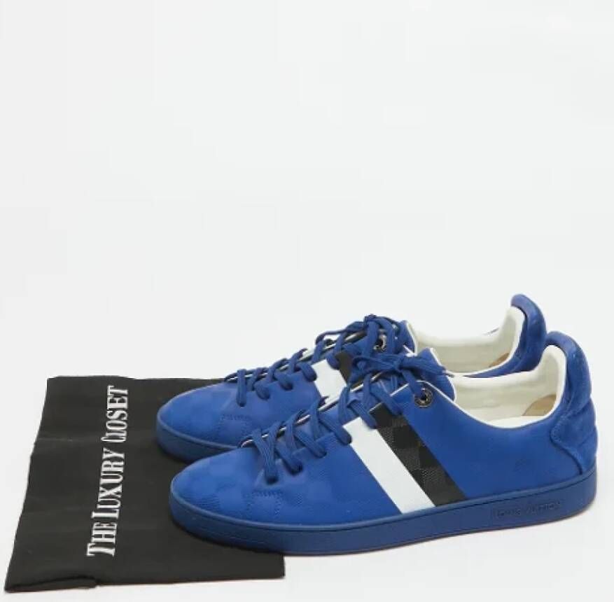 Louis Vuitton Vintage Pre-owned Leather sneakers Blue Heren