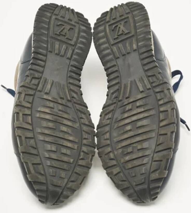 Louis Vuitton Vintage Pre-owned Leather sneakers Blue Heren