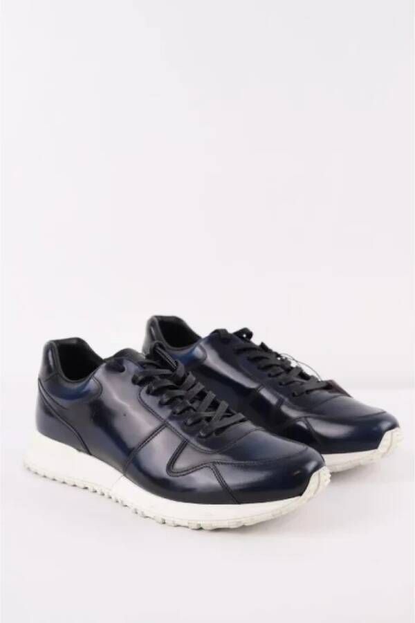 Louis Vuitton Vintage Pre-owned Leather sneakers Blue Heren