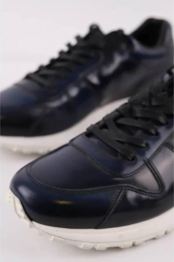 Louis Vuitton Vintage Pre-owned Leather sneakers Blue Heren