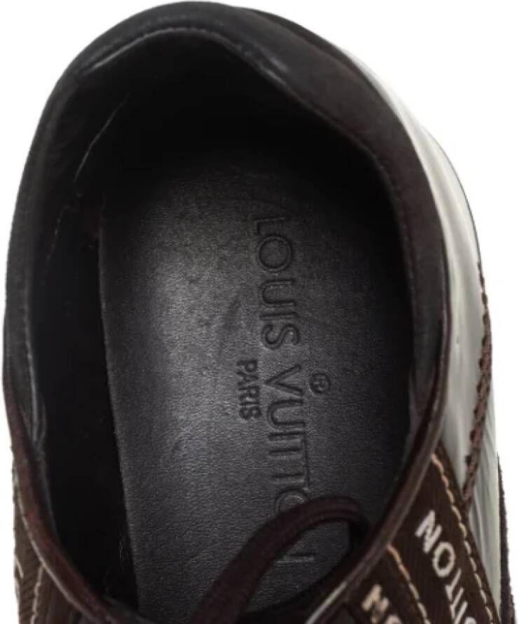 Louis Vuitton Vintage Pre-owned Leather sneakers Brown Dames