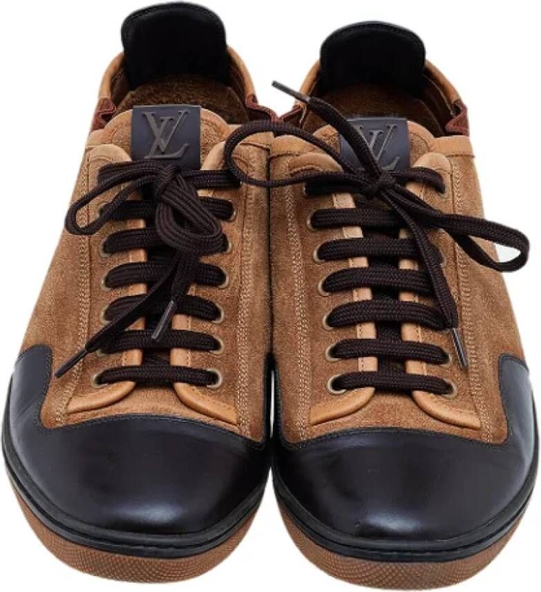 Louis Vuitton Vintage Pre-owned Leather sneakers Brown Dames