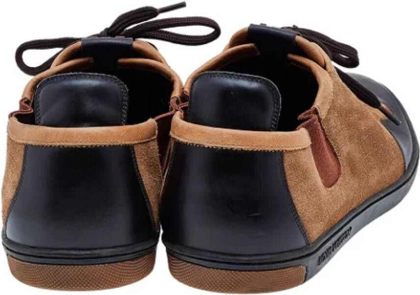 Louis Vuitton Vintage Pre-owned Leather sneakers Brown Dames