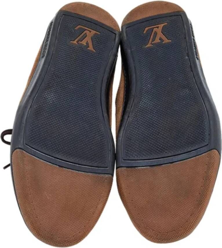 Louis Vuitton Vintage Pre-owned Leather sneakers Brown Dames