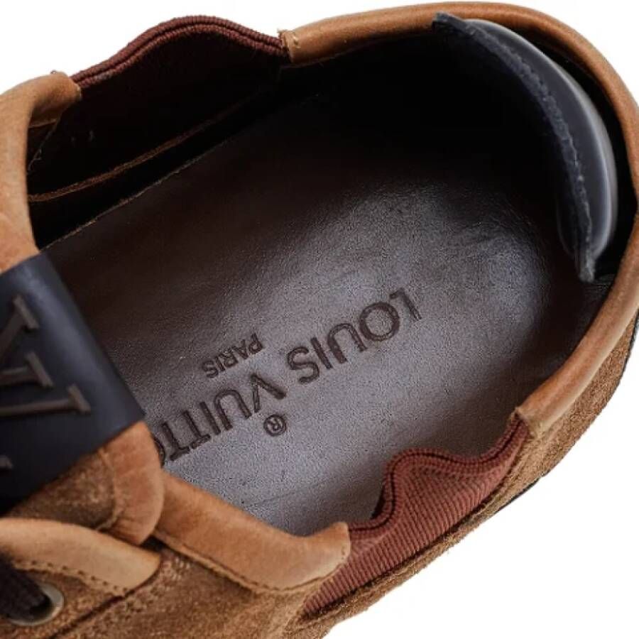 Louis Vuitton Vintage Pre-owned Leather sneakers Brown Dames