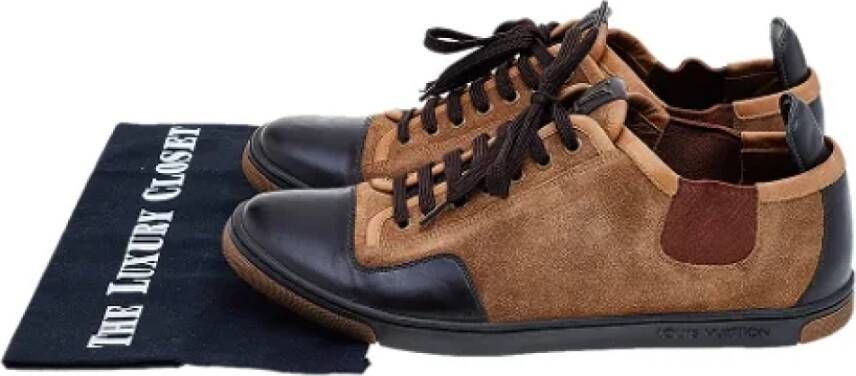 Louis Vuitton Vintage Pre-owned Leather sneakers Brown Dames