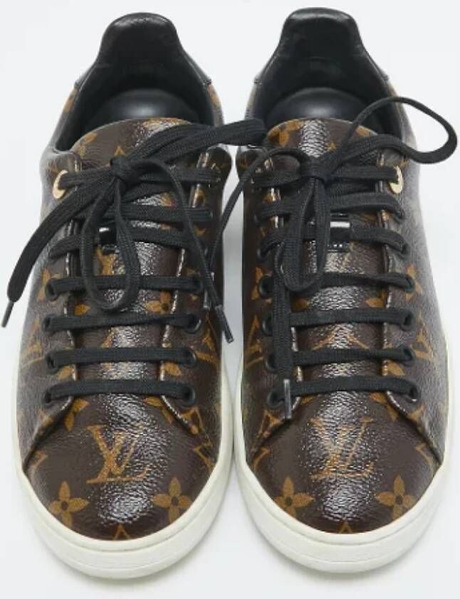 Louis Vuitton Vintage Pre-owned Leather sneakers Brown Dames