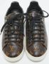Louis Vuitton Vintage Pre-owned Leather sneakers Brown Dames - Thumbnail 3