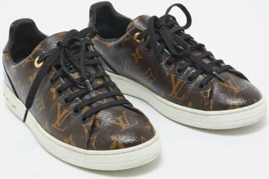 Louis Vuitton Vintage Pre-owned Leather sneakers Brown Dames