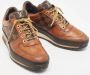 Louis Vuitton Vintage Pre-owned Leather sneakers Brown Heren - Thumbnail 3