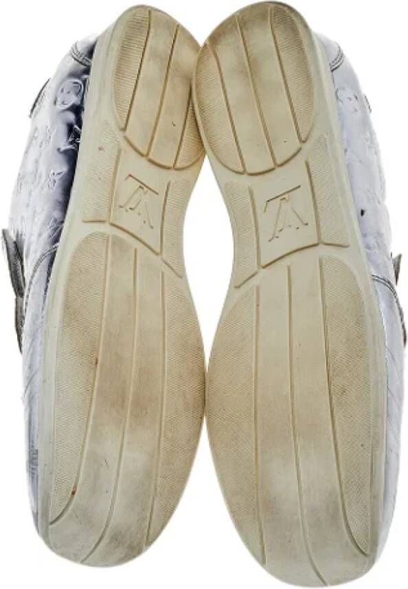 Louis Vuitton Vintage Pre-owned Leather sneakers Gray Dames