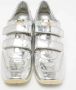 Louis Vuitton Vintage Pre-owned Leather sneakers Gray Dames - Thumbnail 3