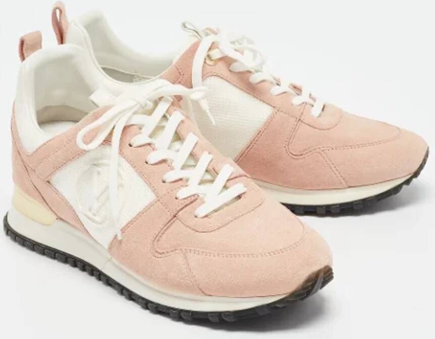 Louis Vuitton Vintage Pre-owned Leather sneakers Pink Dames