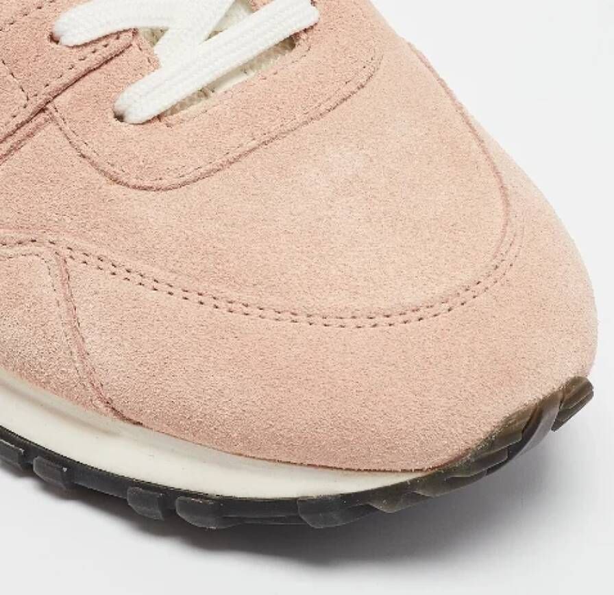 Louis Vuitton Vintage Pre-owned Leather sneakers Pink Dames