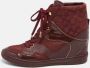 Louis Vuitton Vintage Pre-owned Leather sneakers Red Dames - Thumbnail 2