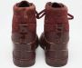 Louis Vuitton Vintage Pre-owned Leather sneakers Red Dames - Thumbnail 5