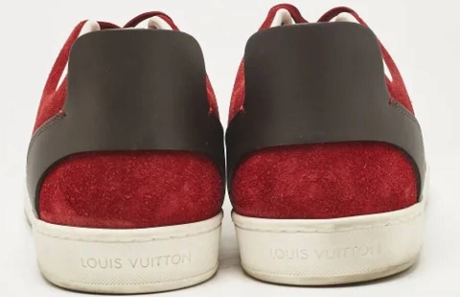 Louis Vuitton Vintage Pre-owned Leather sneakers Red Heren