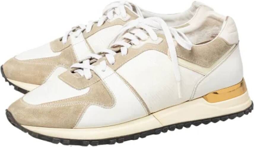 Louis Vuitton Vintage Pre-owned Leather sneakers White Dames