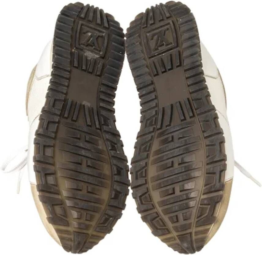 Louis Vuitton Vintage Pre-owned Leather sneakers White Dames