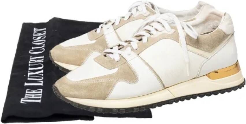 Louis Vuitton Vintage Pre-owned Leather sneakers White Dames