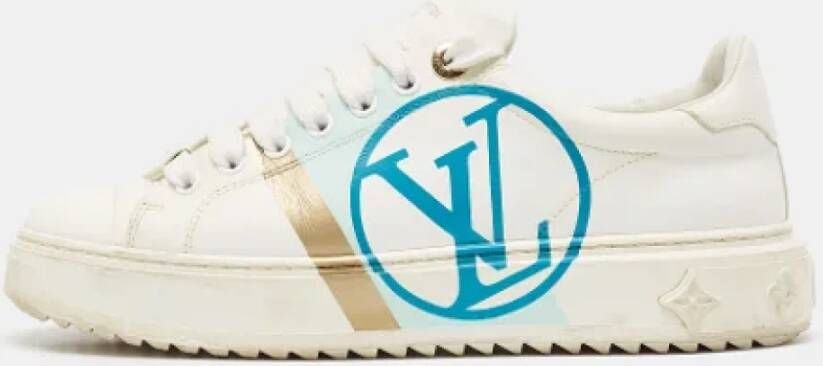 Louis Vuitton Vintage Pre-owned Leather sneakers White Dames