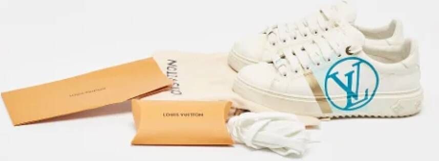Louis Vuitton Vintage Pre-owned Leather sneakers White Dames