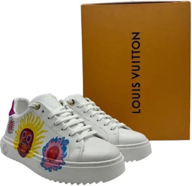 Louis Vuitton Vintage Pre-owned Leather sneakers White Dames