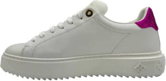 Louis Vuitton Vintage Pre-owned Leather sneakers White Dames