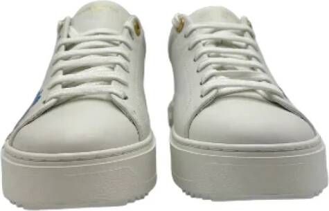 Louis Vuitton Vintage Pre-owned Leather sneakers White Dames