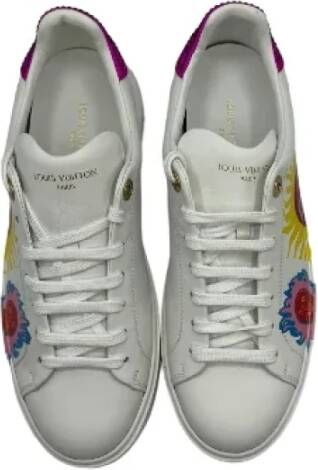 Louis Vuitton Vintage Pre-owned Leather sneakers White Dames