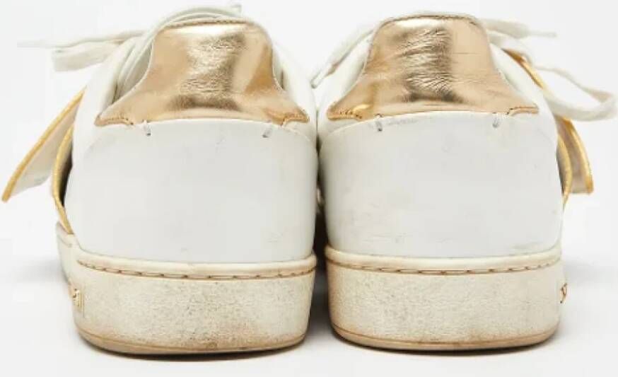 Louis Vuitton Vintage Pre-owned Leather sneakers White Dames
