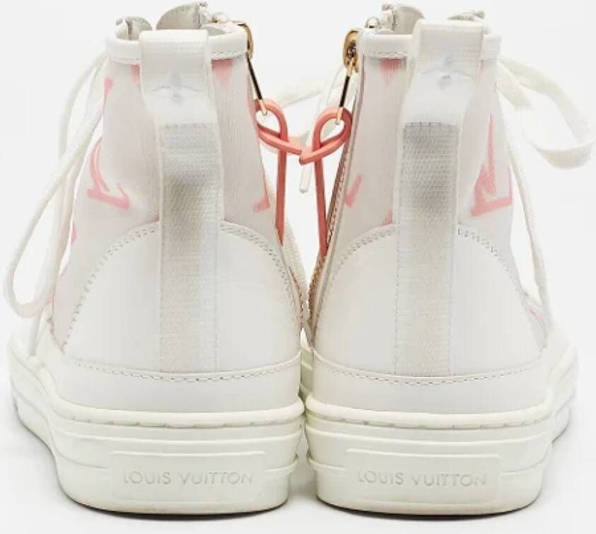 Louis Vuitton Vintage Pre-owned Leather sneakers White Dames