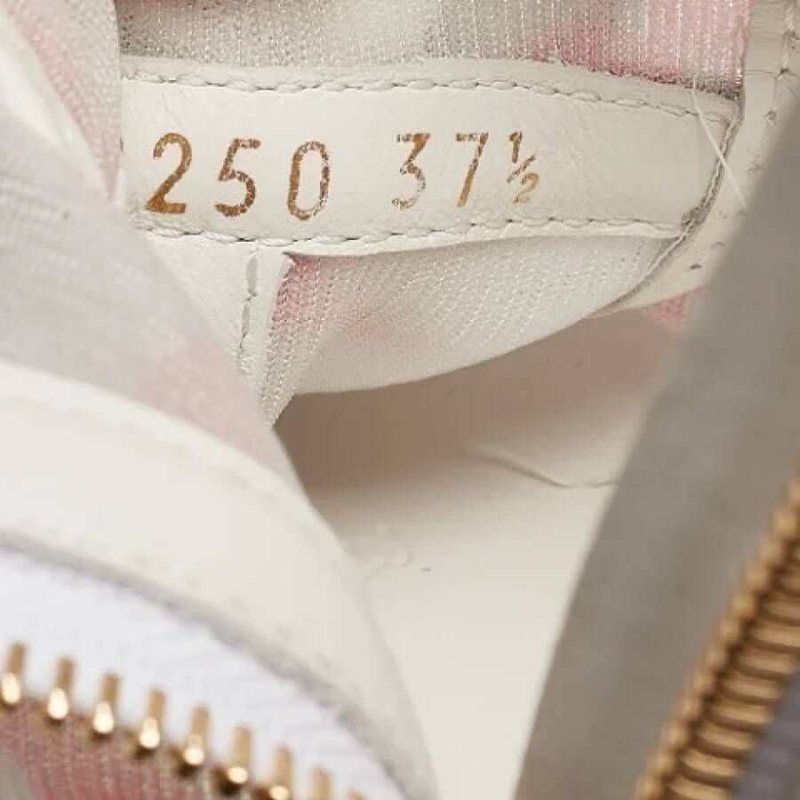 Louis Vuitton Vintage Pre-owned Leather sneakers White Dames