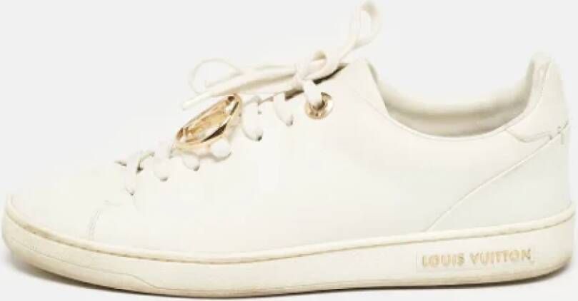 Louis Vuitton Vintage Pre-owned Leather sneakers White Dames