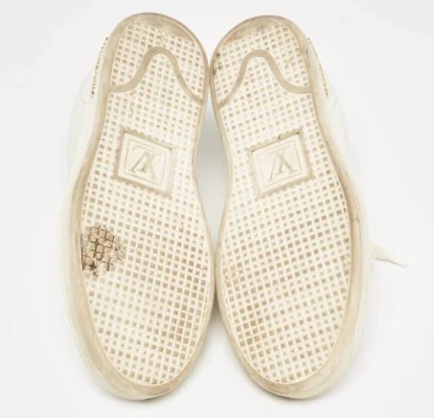 Louis Vuitton Vintage Pre-owned Leather sneakers White Dames