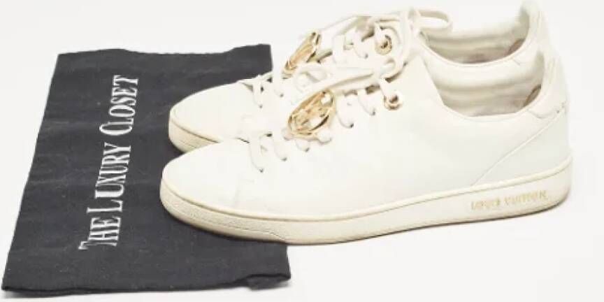 Louis Vuitton Vintage Pre-owned Leather sneakers White Dames