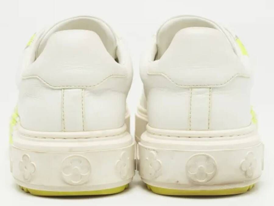 Louis Vuitton Vintage Pre-owned Leather sneakers White Dames