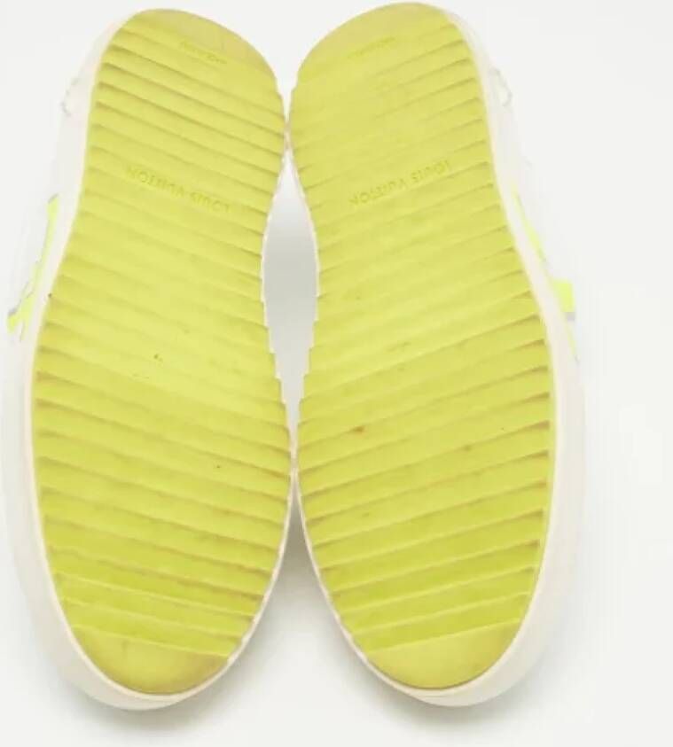 Louis Vuitton Vintage Pre-owned Leather sneakers White Dames