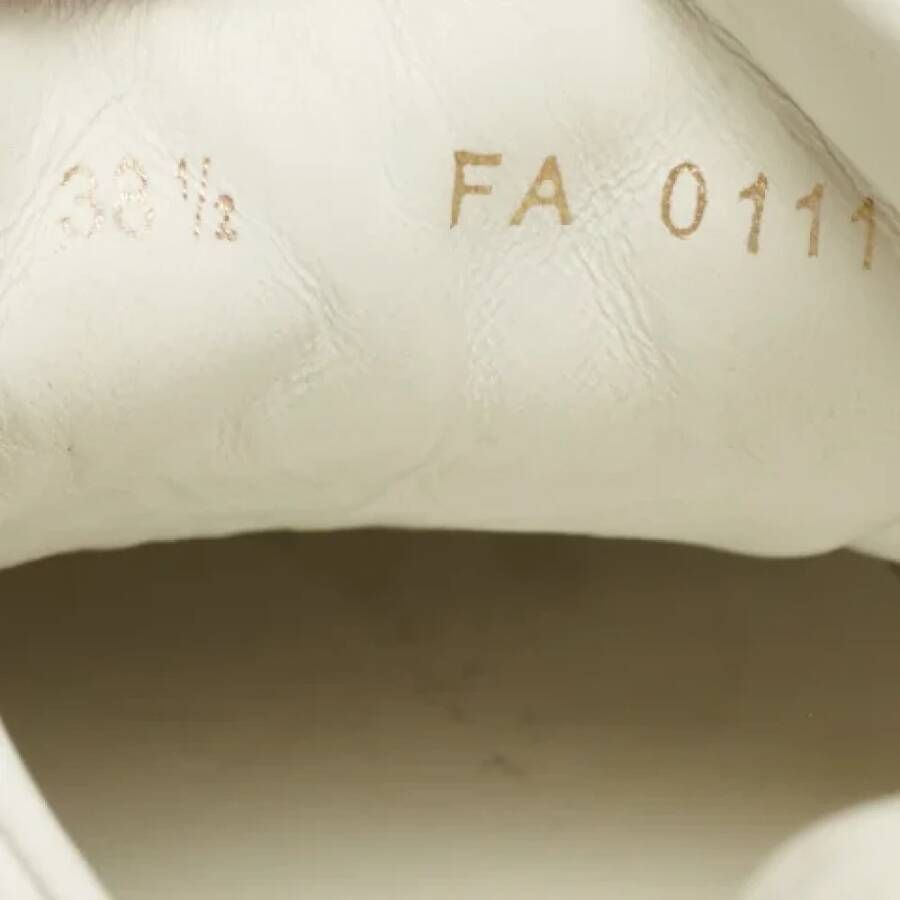 Louis Vuitton Vintage Pre-owned Leather sneakers White Dames
