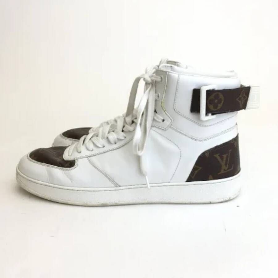 Louis Vuitton Vintage Pre-owned Leather sneakers White Dames