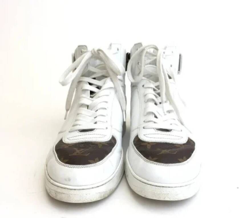 Louis Vuitton Vintage Pre-owned Leather sneakers White Dames