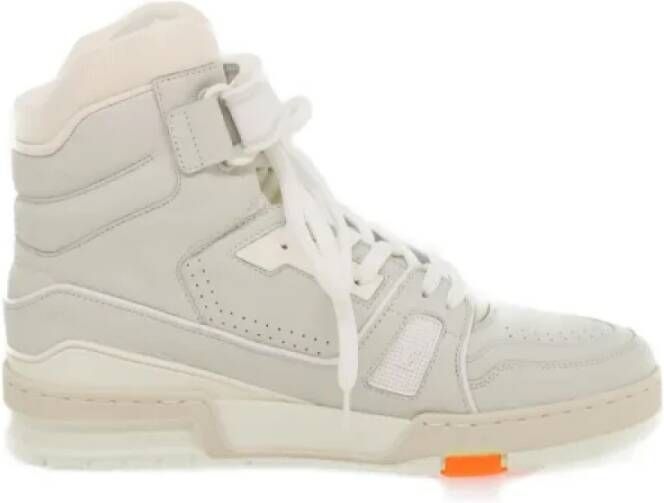 Louis Vuitton Vintage Pre-owned Leather sneakers White Dames