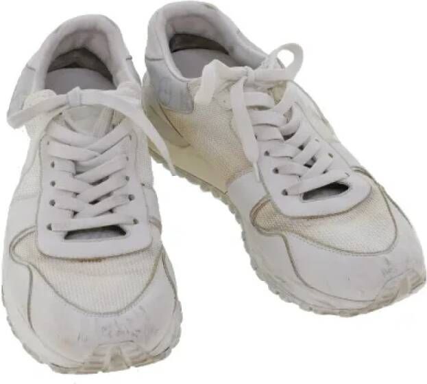 Louis Vuitton Vintage Pre-owned Leather sneakers White Dames