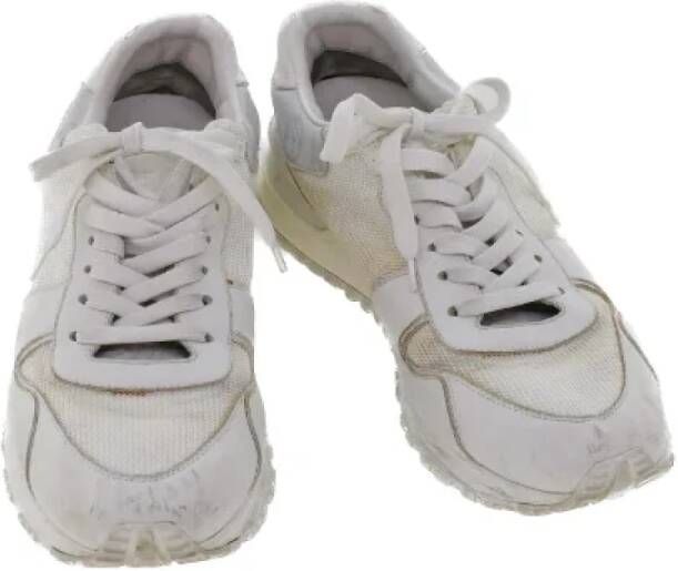 Louis Vuitton Vintage Pre-owned Leather sneakers White Dames