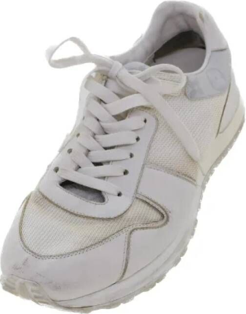 Louis Vuitton Vintage Pre-owned Leather sneakers White Dames
