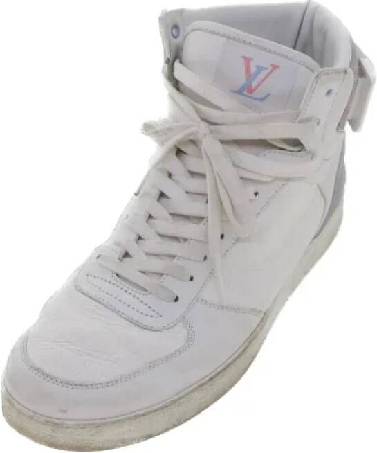Louis Vuitton Vintage Pre-owned Leather sneakers White Dames